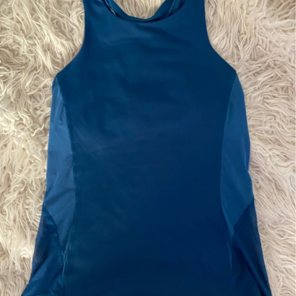 High neck mesh back Lululemon tank